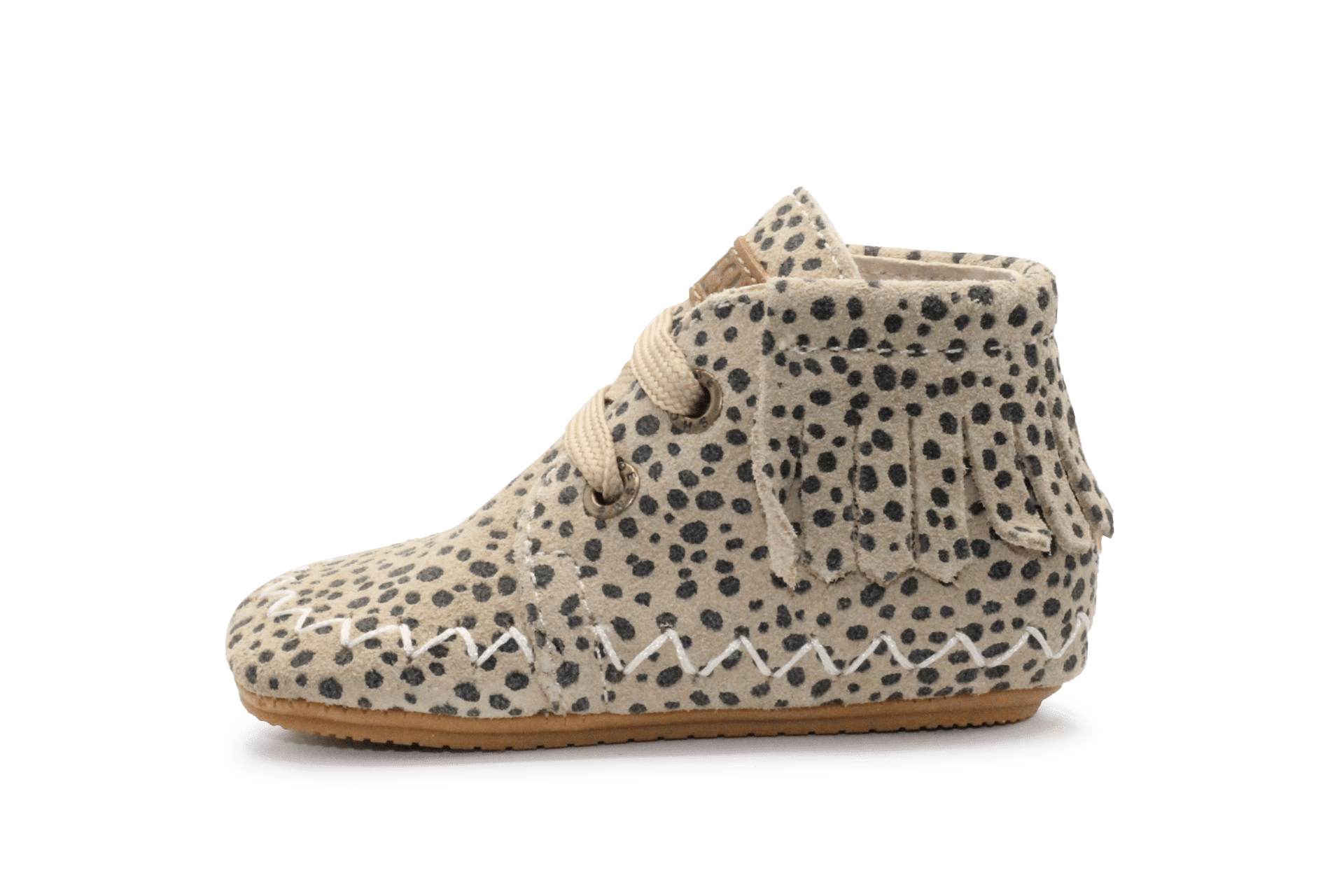 Shoesme BP25W008 Eerste Loopschoen Beige Dots Suède – Peuters - hatshoe