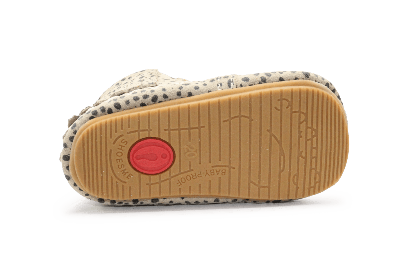 Shoesme BP25W008 Eerste Loopschoen Beige Dots Suède – Peuters - hatshoe