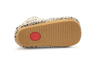 Shoesme BP25W008 Eerste Loopschoen Beige Dots Suède – Peuters - hatshoe