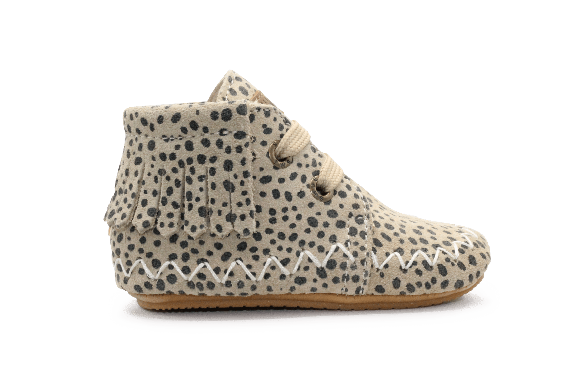 Shoesme BP25W008 Eerste Loopschoen Beige Dots Suède – Peuters