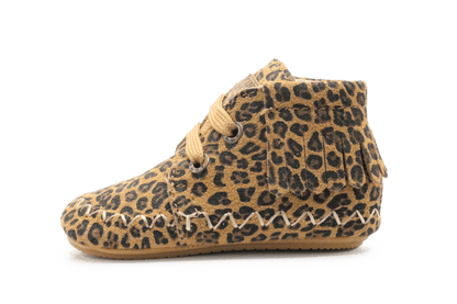 Shoesme BP25W008 Eerste Loopschoen Luipaard Cognac Suède – Peuters - hatshoe