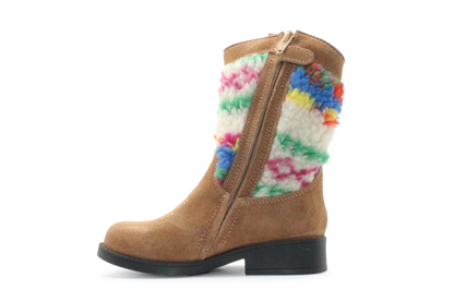 Shoesme Cowboylaars Meisjes - Cognac Multi - hatshoe