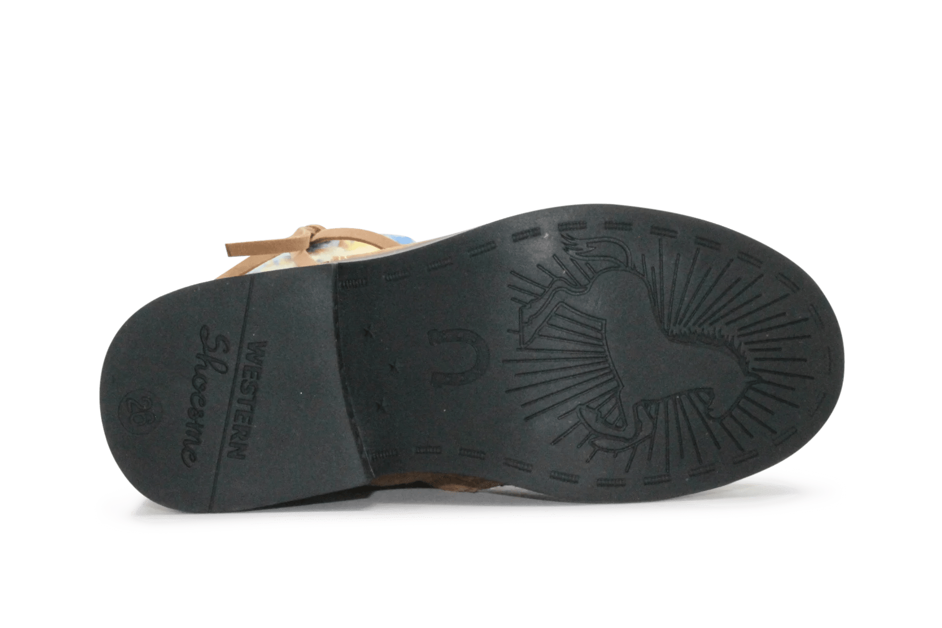 Shoesme Cowboylaars Meisjes - Cognac Multi - hatshoe