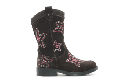Shoesme Cowboylaars Meisjes - Donkerbruin - hatshoe