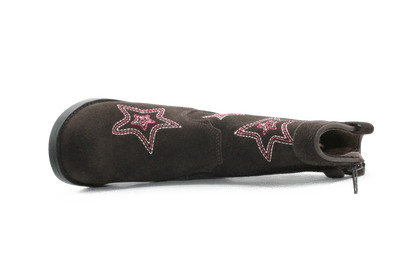 Shoesme Cowboylaars Meisjes - Donkerbruin - hatshoe