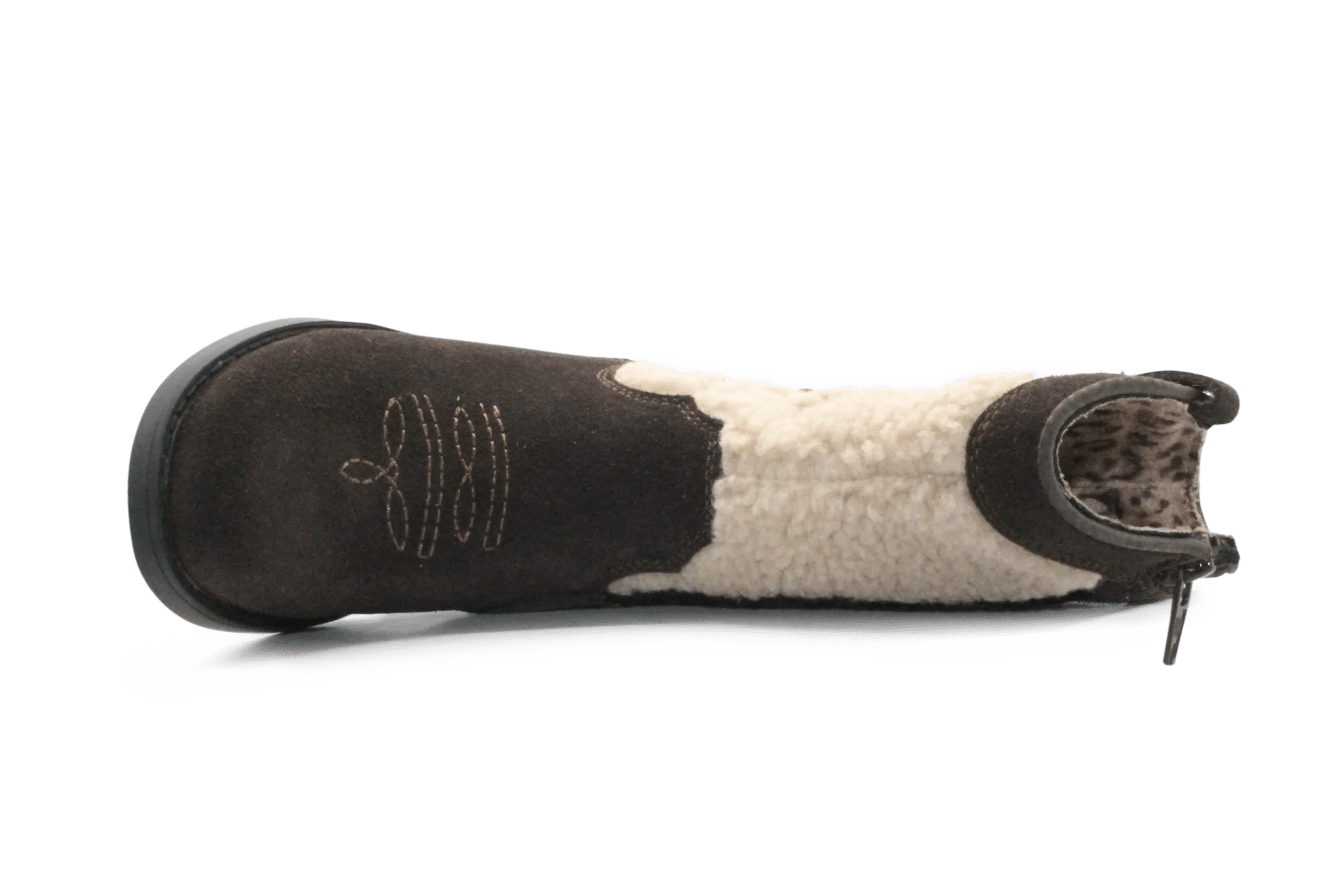 Shoesme Cowboylaars Meisjes - Donkerbruin Bloem - hatshoe