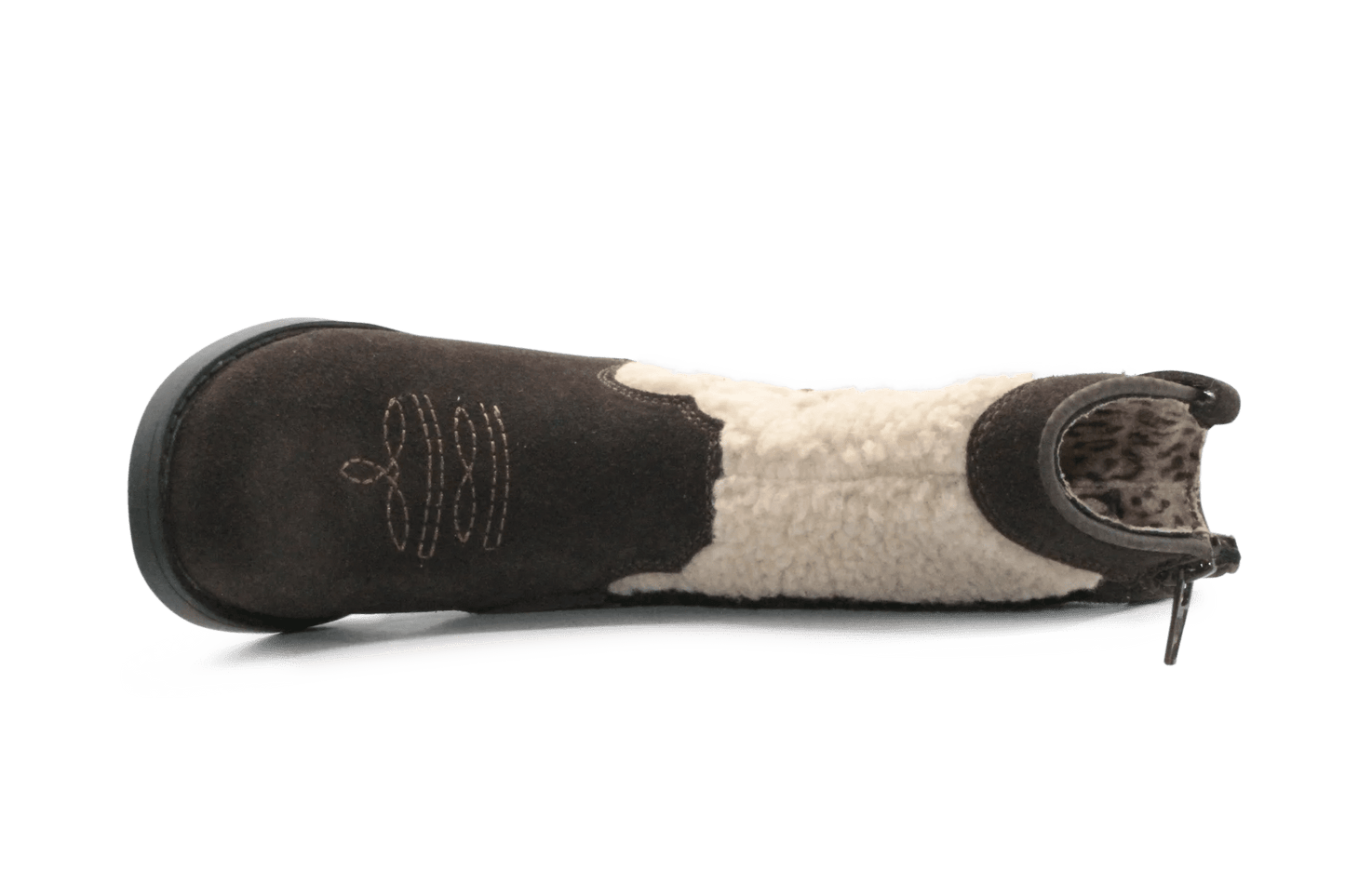 Shoesme Cowboylaars Meisjes - Donkerbruin Bloem - hatshoe