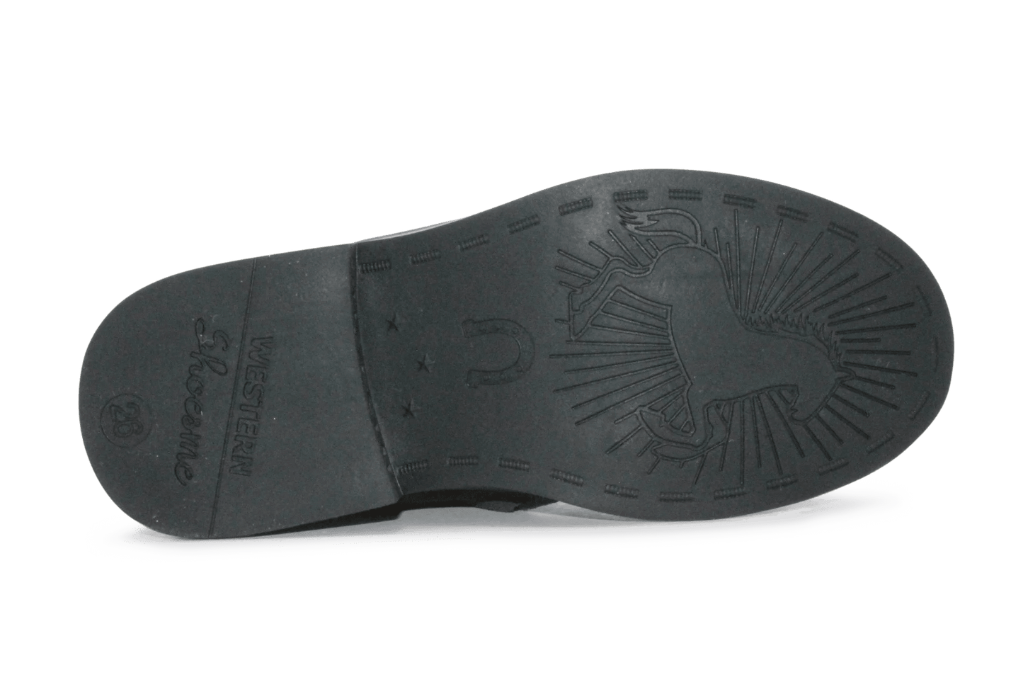 Shoesme Cowboylaars Meisjes - Donkerbruin Bloem - hatshoe