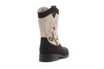 Shoesme Cowboylaars Meisjes - Donkerbruin Bloem - hatshoe