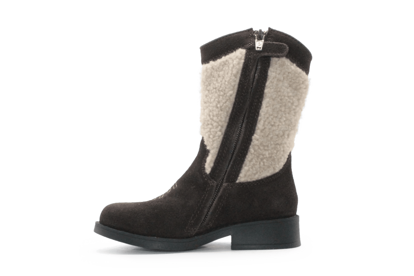 Shoesme Cowboylaars Meisjes - Donkerbruin Bloem - hatshoe