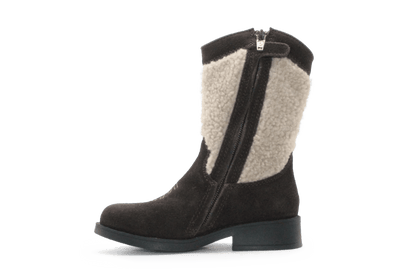 Shoesme Cowboylaars Meisjes - Donkerbruin Bloem - hatshoe