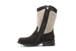 Shoesme Cowboylaars Meisjes - Donkerbruin Bloem - hatshoe