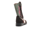 Shoesme Cowboylaars Meisjes - Donkerbruin Groen - hatshoe