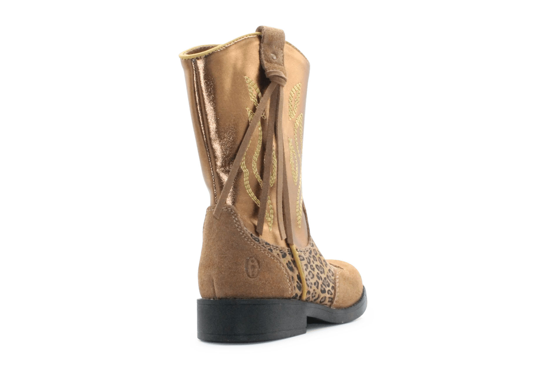 Shoesme Cowboylaars Meisjes - Leopard Cognac - hatshoe