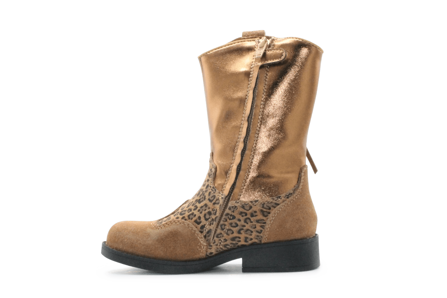 Shoesme Cowboylaars Meisjes - Leopard Cognac - hatshoe