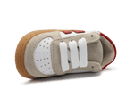 Shoesme Eerste loop Sneaker - Beige Rood - hatshoe