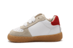 Shoesme Eerste loop Sneaker - Beige Rood - hatshoe