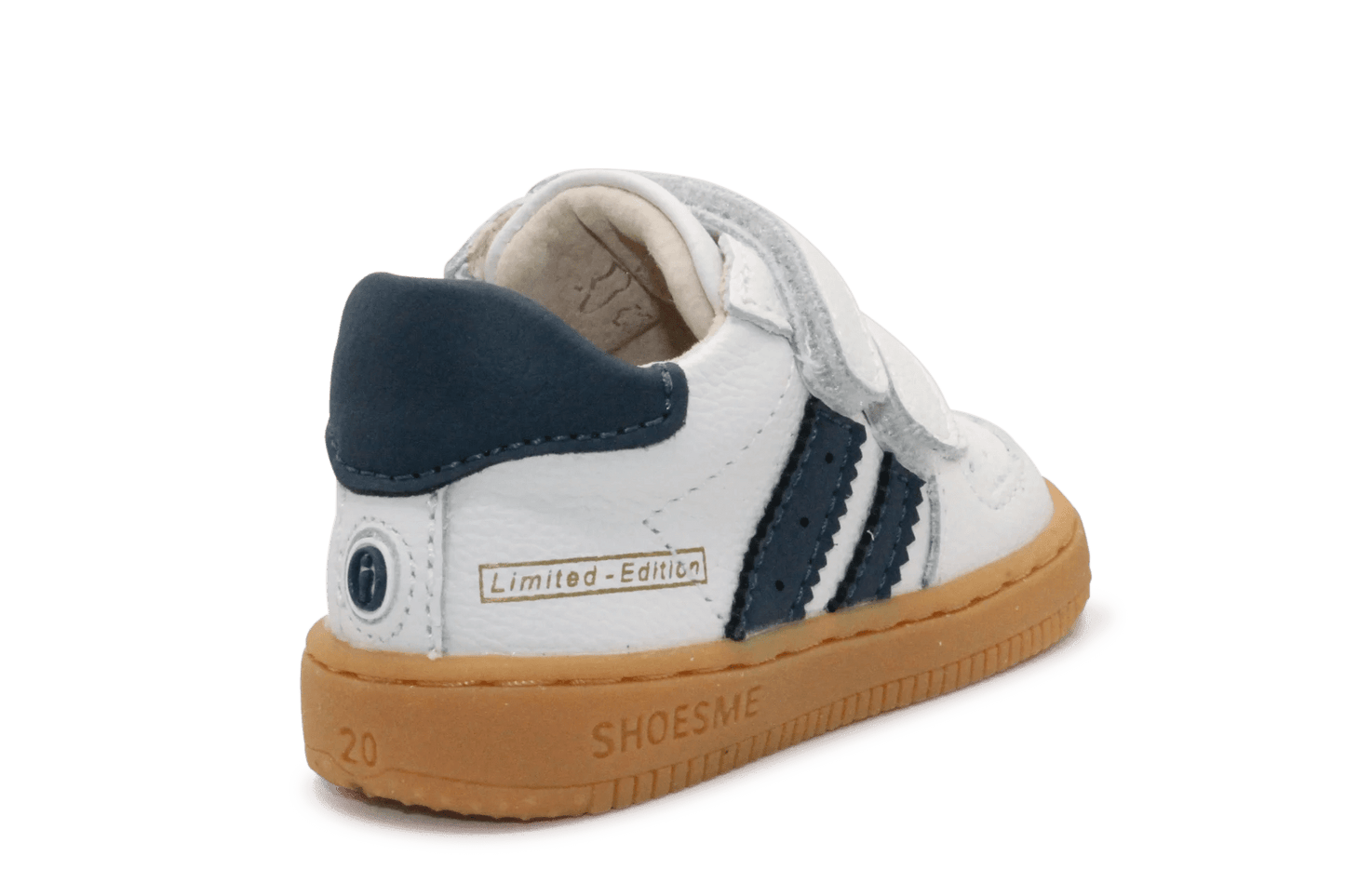 Shoesme Eerste Loop Sneaker BN26S034 - White Dark blue - hatshoe