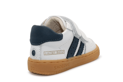 Shoesme Eerste Loop Sneaker BN26S034 - White Dark blue - hatshoe