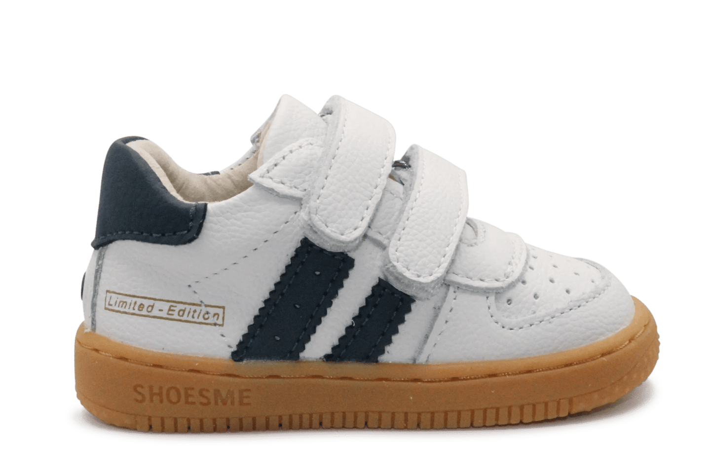 Shoesme Eerste Loop Sneaker BN26S034 - White Dark blue - hatshoe