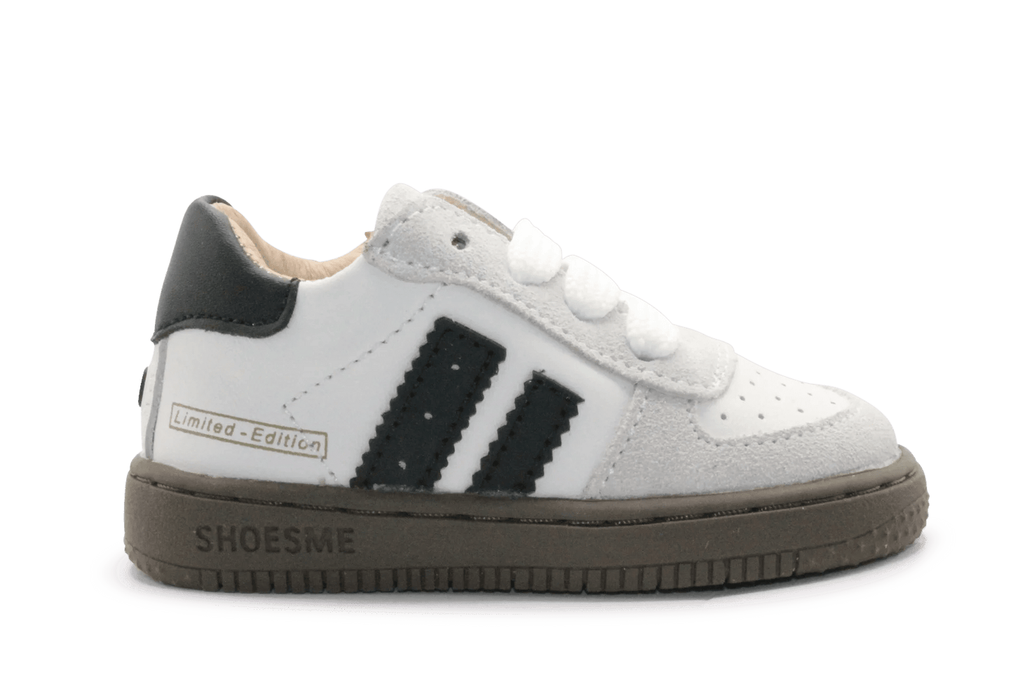 Shoesme Eerste Loop Sneaker - BN26W002- Beige Wit Zwart - hatshoe