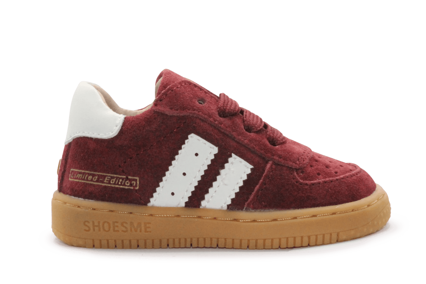 Shoesme Eerste Loop Sneaker - BN26W002- Bordeaux Red - hatshoe