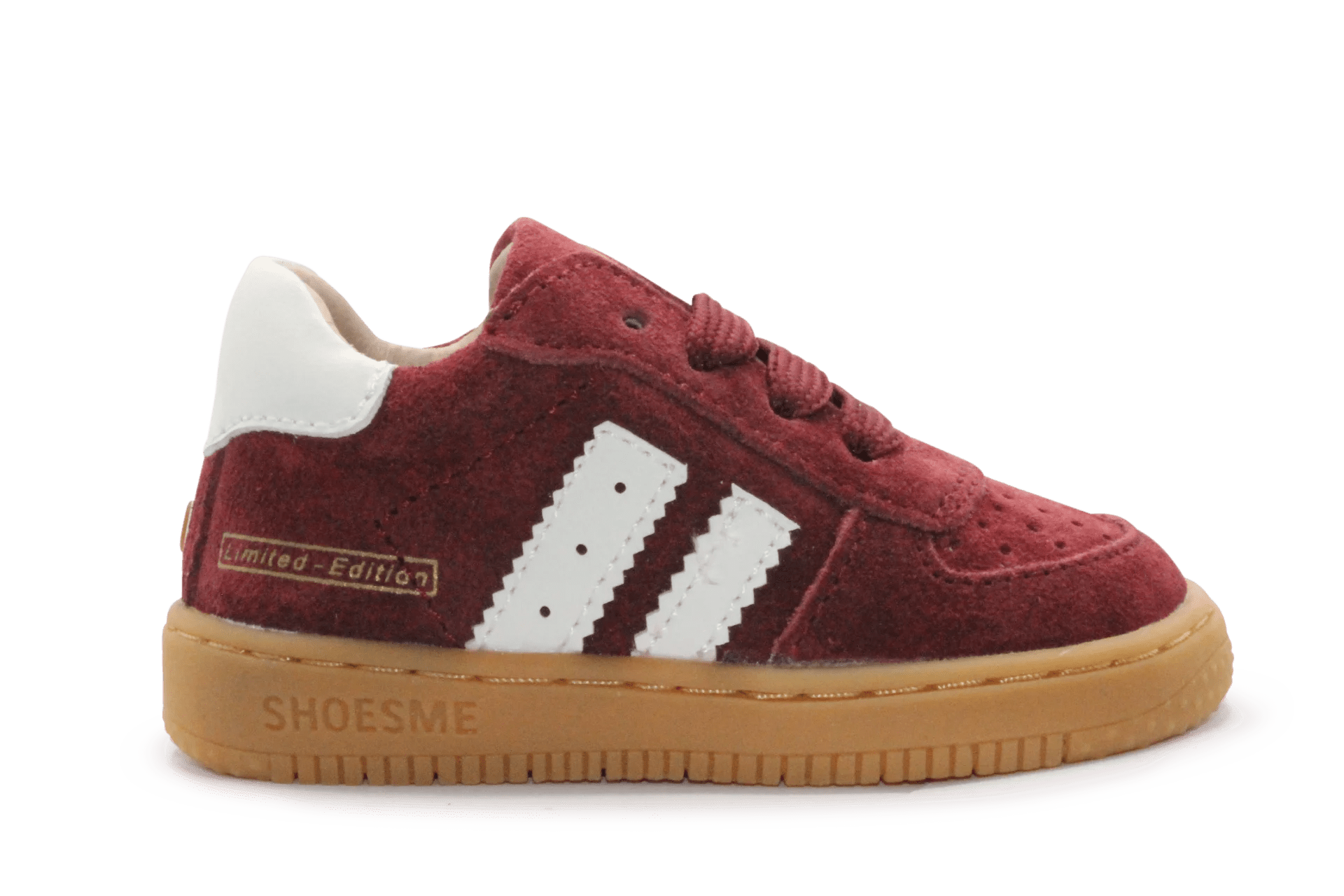 Shoesme Eerste Loop Sneaker - BN26W002- Bordeaux Red - hatshoe