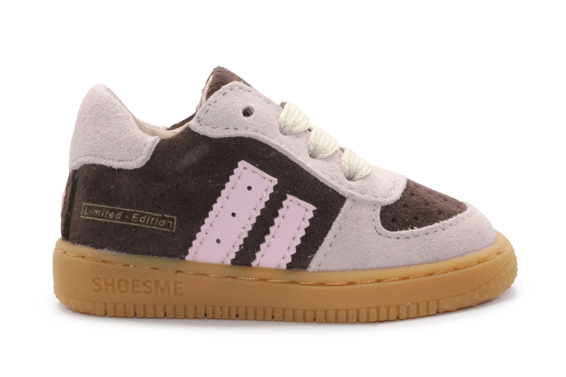 Shoesme Eerste Loop Sneaker - BN26W002- Roze Bruin - hatshoe