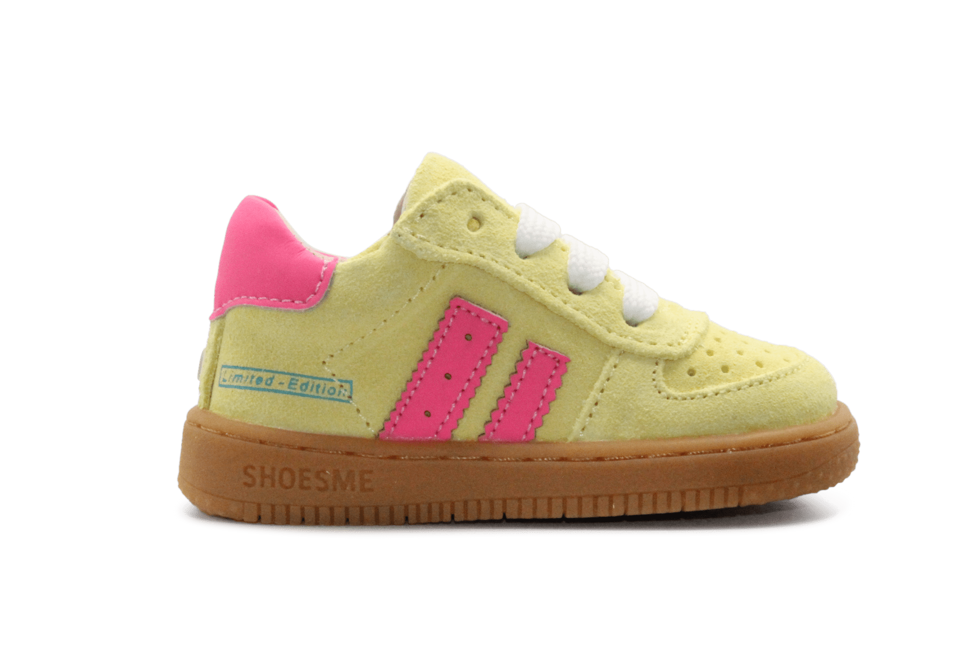 Shoesme Eerste loop Sneaker - Geel Roze