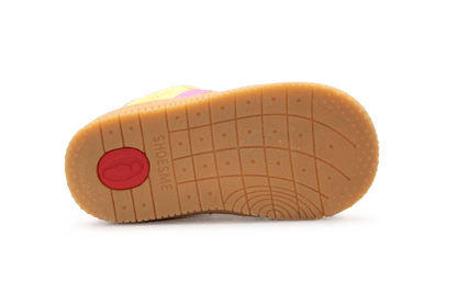 Shoesme Eerste loop Sneaker - Geel Roze - hatshoe