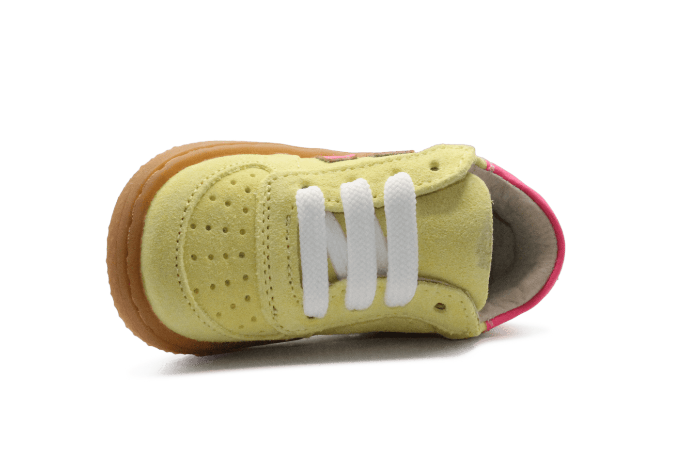 Shoesme Eerste loop Sneaker - Geel Roze - hatshoe