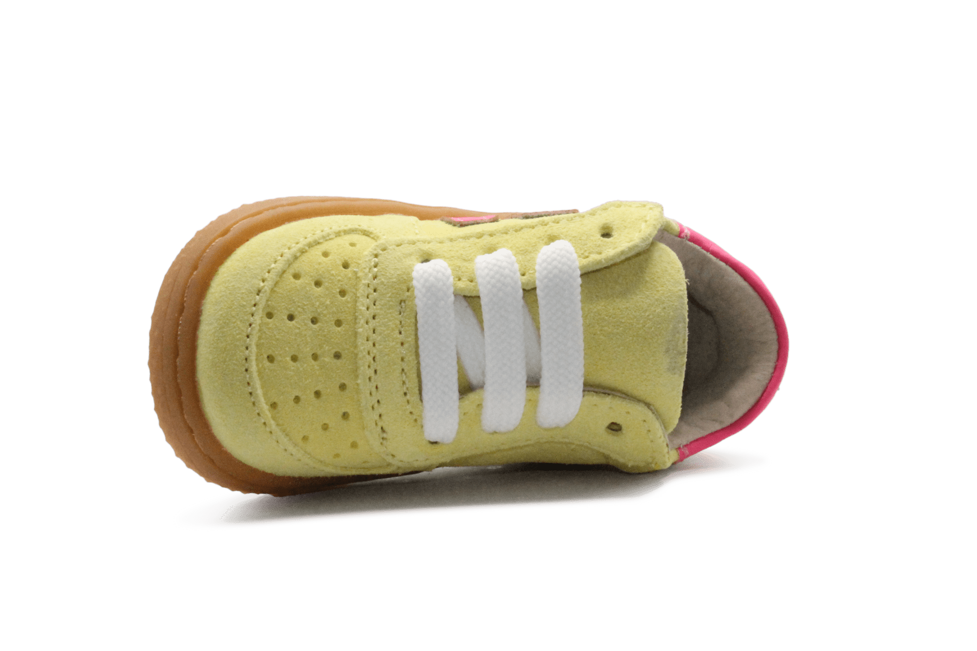 Shoesme Eerste loop Sneaker - Geel Roze - hatshoe