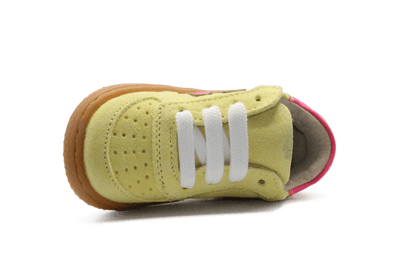 Shoesme Eerste loop Sneaker - Geel Roze - hatshoe