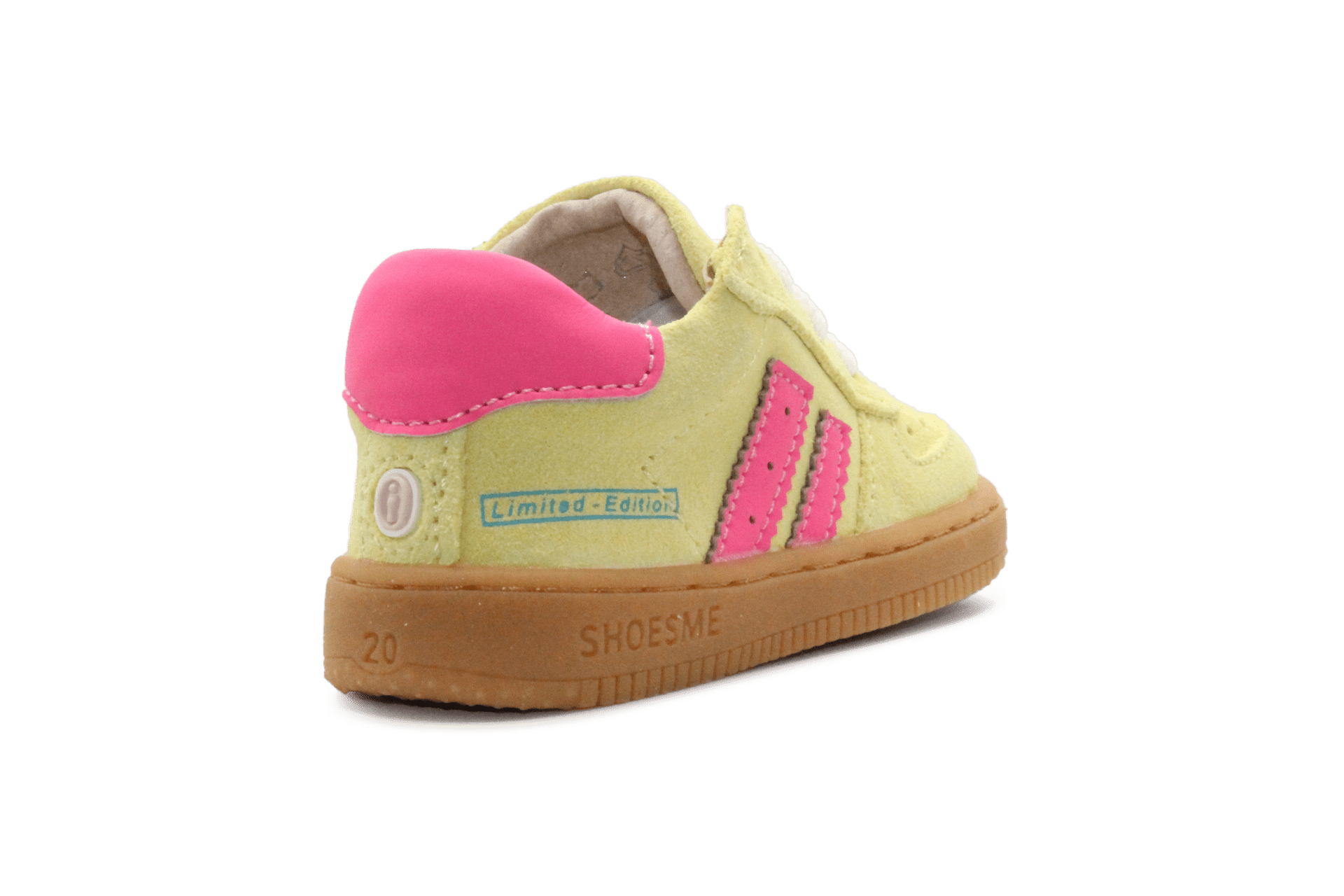 Shoesme Eerste loop Sneaker - Geel Roze - hatshoe