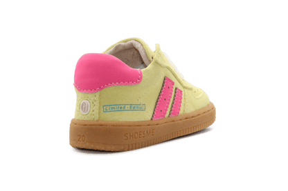 Shoesme Eerste loop Sneaker - Geel Roze - hatshoe