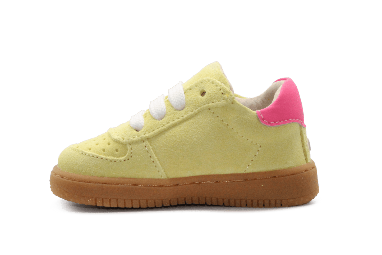 Shoesme Eerste loop Sneaker - Geel Roze - hatshoe