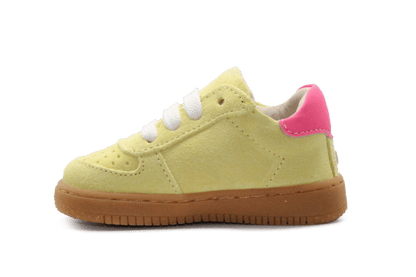 Shoesme Eerste loop Sneaker - Geel Roze - hatshoe