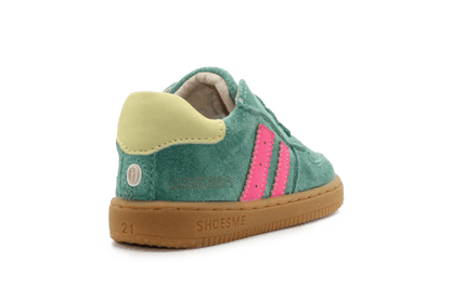 Shoesme Eerste Loop Sneaker - Groen Roze - hatshoe