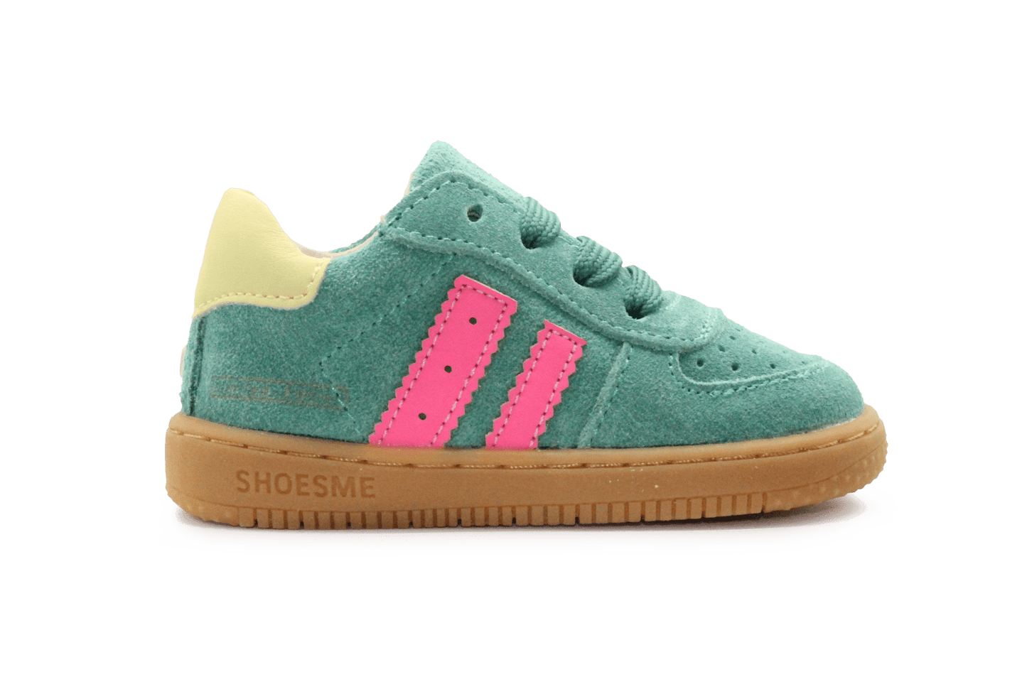 Shoesme Eerste Loop Sneaker - Groen Roze - hatshoe