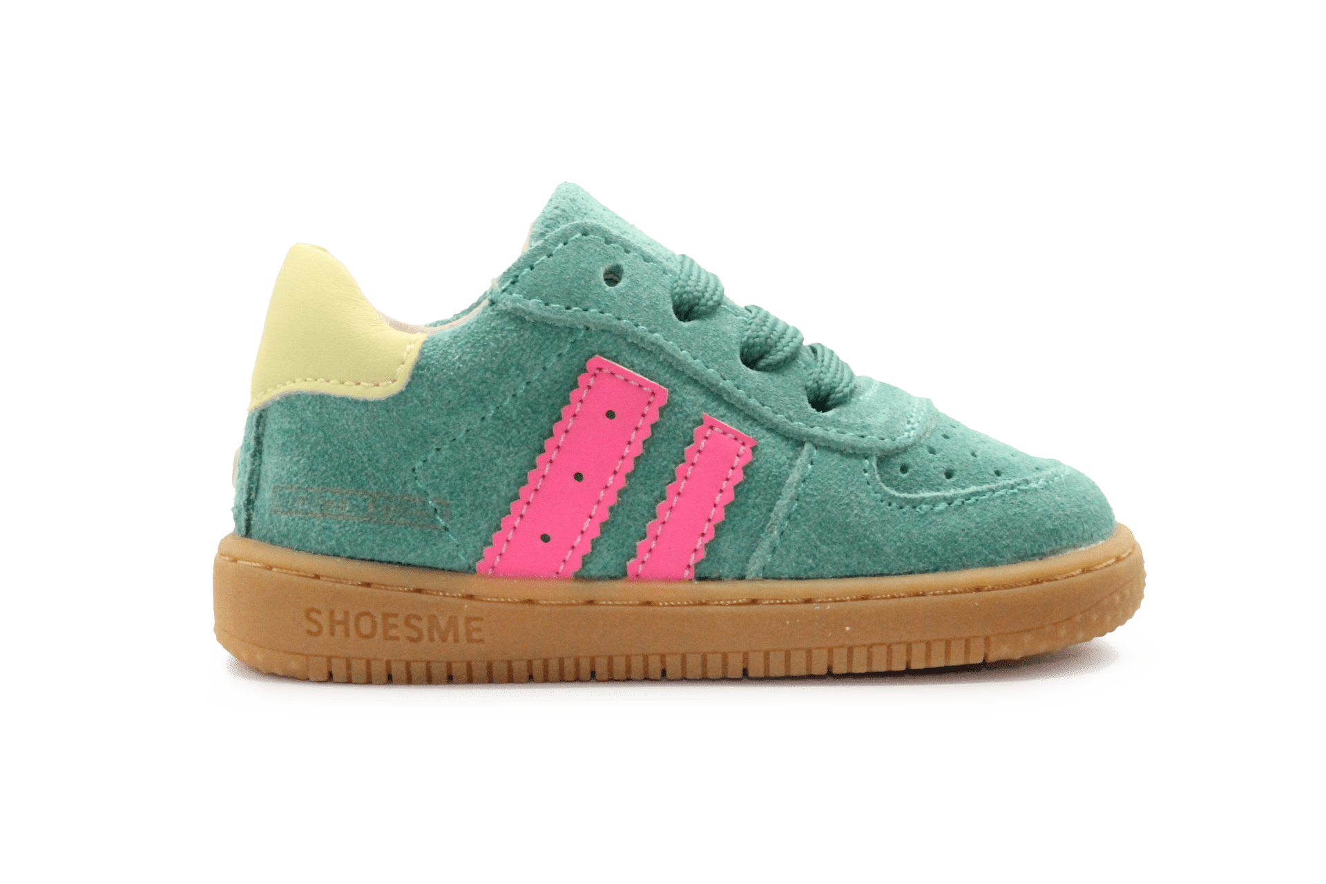 Shoesme Eerste Loop Sneaker - Groen Roze - hatshoe