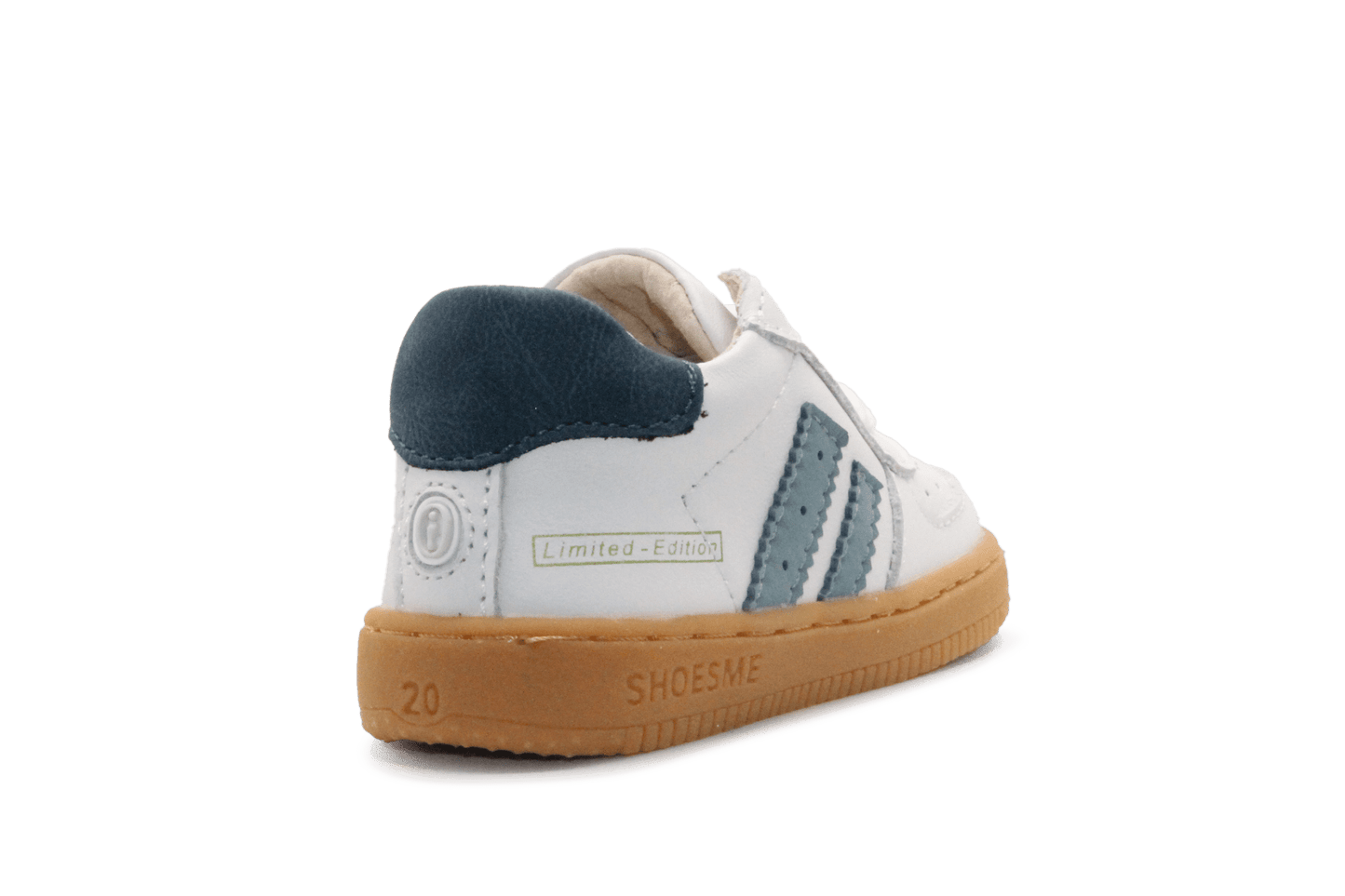 Shoesme Eerste Loop Sneaker - White Blue - hatshoe