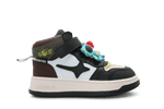 Shoesme Jongens Sneaker NO25W001 - Zwart Wit - hatshoe