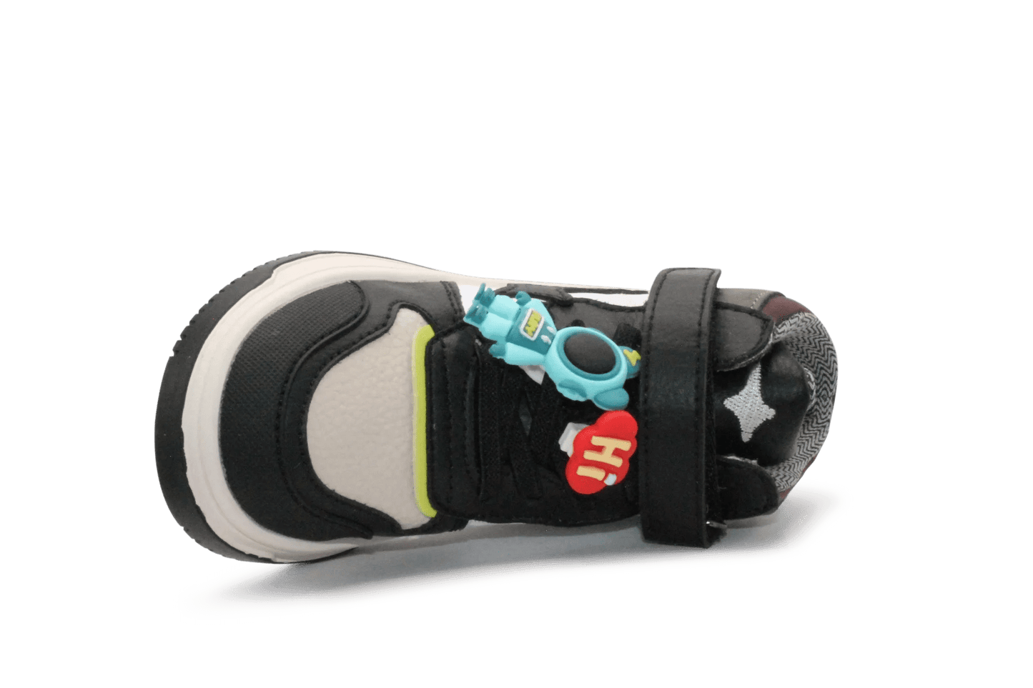 Shoesme Jongens Sneaker NO25W001 - Zwart Wit - hatshoe
