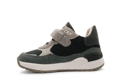 Shoesme Jongens Sneaker ST24S006 Groen Taupe - Jongens - hatshoe