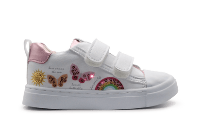 Shoesme Klittenbandschoen SH26S010 - Wit - hatshoe