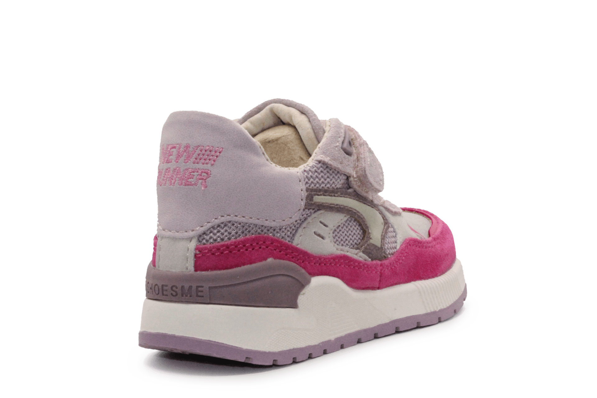 Shoesme Meisjessneakers Roze Suède/Mesh – Met Klittenband - hatshoe
