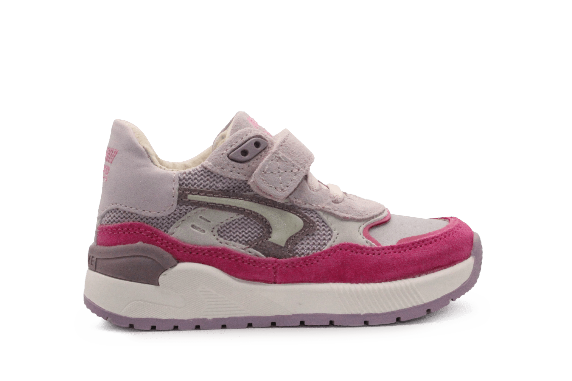 Shoesme Meisjessneakers Roze Suède/Mesh – Met Klittenband