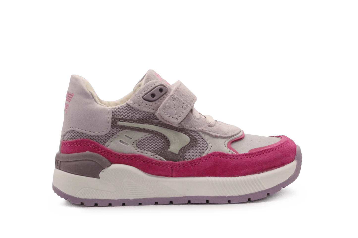 Shoesme Meisjessneakers Roze Suède/Mesh – Met Klittenband - hatshoe