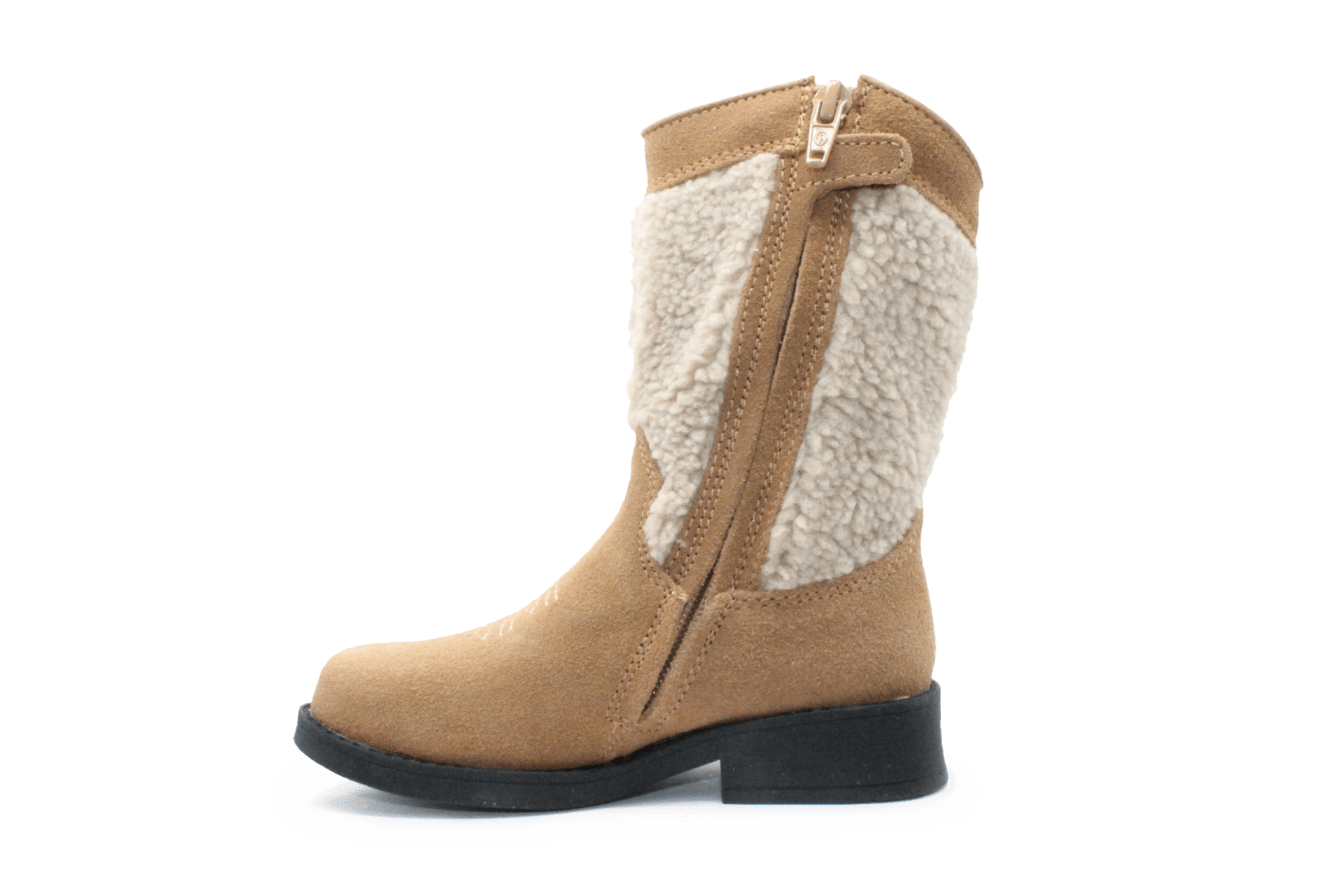 Shoesme NW23W006 Cowboylaars Beige Bloem Leer en Suede – Meisjes