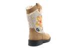 Shoesme NW23W006 Cowboylaars Beige Bloem Leer en Suede – Meisjes - hatshoe